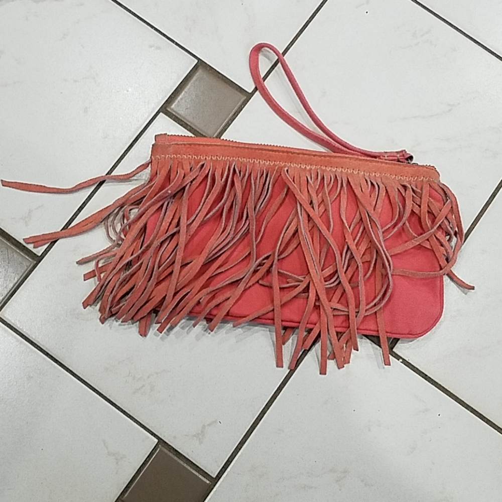 Fringe wristlet